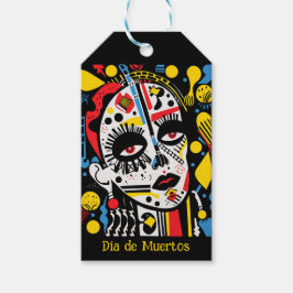 Benutzerdefinierter Text 💀 Pop Art Calavera Geschenkanhänger