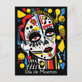 Benutzerdefinierter Text 💀 Pop Art Calavera Postkarte