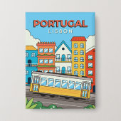 Benutzerdefinierter Text - Portugal Button (Vorderseite)