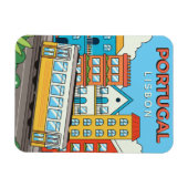 Benutzerdefinierter Text - Portugal Magnet (Horizontal)