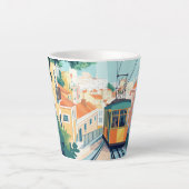 Benutzerdefinierter Text - Portugal Milchtasse (Vorderseite)