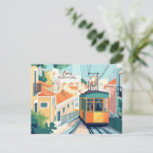 Benutzerdefinierter Text - Portugal Postkarte (Stehend Vorderseite)