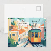 Benutzerdefinierter Text - Portugal Postkarte (Vorne/Hinten)