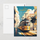 Benutzerdefinierter Text - Portugal Postkarte (Vorne/Hinten)