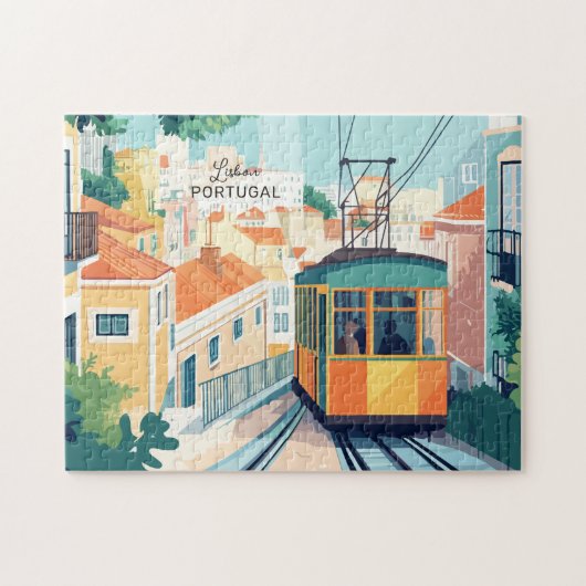 Benutzerdefinierter Text - Portugal Puzzle (Horizontal)