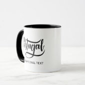 Benutzerdefinierter Text Portugal Tasse (Vorderseite Links)