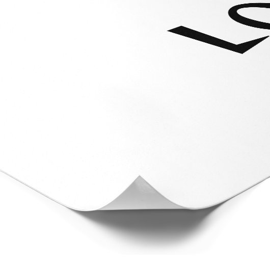 Benutzerdefinierter Text Poster (Ecke)