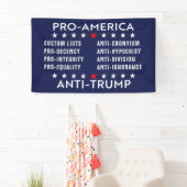 Benutzerdefinierter Text Pro-Amerika-Anti-Trump Banner (Insitu)