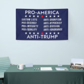 Benutzerdefinierter Text Pro-Amerika-Anti-Trump Banner (Messeveranstaltung)