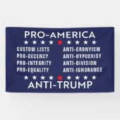 Benutzerdefinierter Text Pro-Amerika-Anti-Trump Banner (Horizontal)