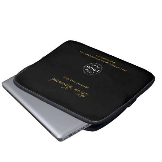 Benutzerdefinierter Text Professionelle Laptop-Hül Laptopschutzhülle (Vorne Knopf)