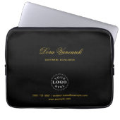 Benutzerdefinierter Text Professionelle Laptop-Hül Laptopschutzhülle (Vorderseite)