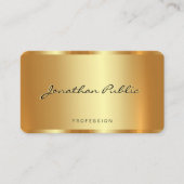 Benutzerdefinierter Text QR-Code Gold-Vorlage Visitenkarte (Vorderseite)