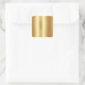 Benutzerdefinierter Text QR-Code Hochladen der Gol Quadratischer Aufkleber (Tasche)