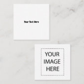 Benutzerdefinierter Text Quadratische Visitenkarte (Vorne/Hinten)