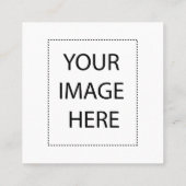 Benutzerdefinierter Text Quadratische Visitenkarte (Rückseite)