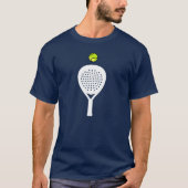Benutzerdefinierter Text, Real Padel Player T-Shir T-Shirt (Vorderseite)