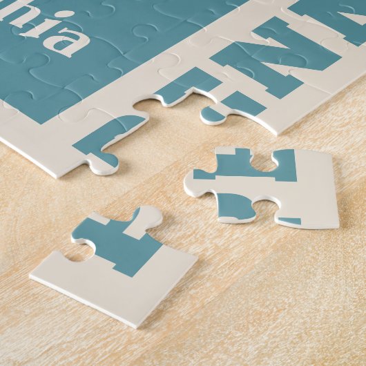 Benutzerdefinierter Text Retro Philadelphia Puzzle (Seite)