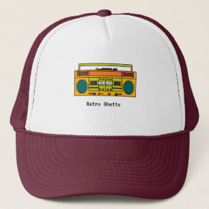 Benutzerdefinierter Text Retro Radio Truckerkappe