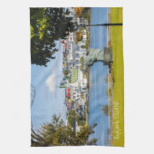 Benutzerdefinierter Text Reykjavik, Island Geschirrtuch (Vertikal)