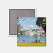 Benutzerdefinierter Text Reykjavik, Island Magnet (Vorderseite/Rückseite)