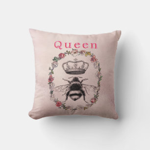 Benutzerdefinierter Text/Rose Goldkraut Wasserfarb Kissen