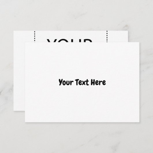 Benutzerdefinierter Text RSVP Karte (Vorne/Hinten)