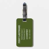 Benutzerdefinierter Text Russell Falls Gepäckanhän Gepäckanhänger (Rückseite vertikal)