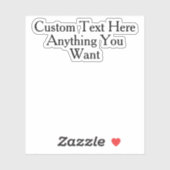 Benutzerdefinierter Text Sarcasm Spaß Zitat Funny  Aufkleber (Blatt)