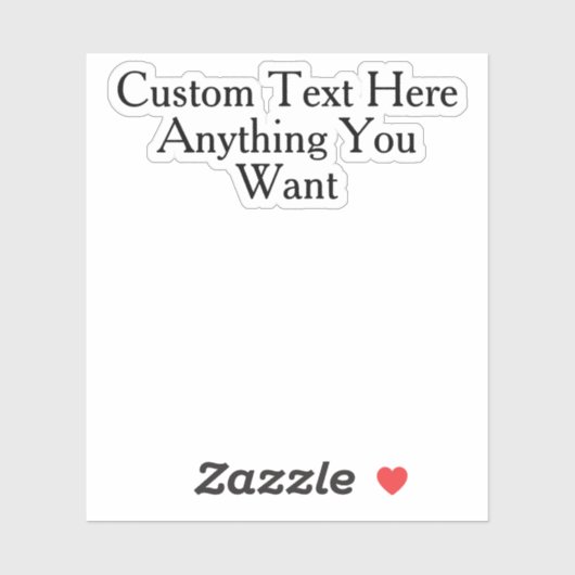 Benutzerdefinierter Text Sarcasm Spaß Zitat Funny  Aufkleber (Blatt)