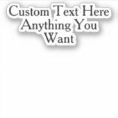 Benutzerdefinierter Text Sarcasm Spaß Zitat Funny  Aufkleber (Vorderseite)