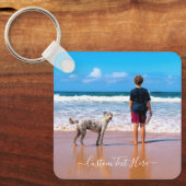 Benutzerdefinierter Text Schlüsselanhänger Design  (Vorderseite)