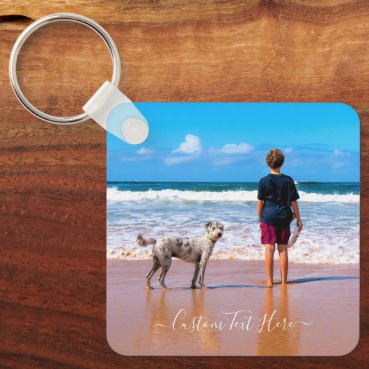 Benutzerdefinierter Text Schlüsselanhänger Design  (Vorderseite)