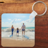 Benutzerdefinierter Text-Schlüsselanhänger für Fot Schlüsselanhänger (Rückseite)