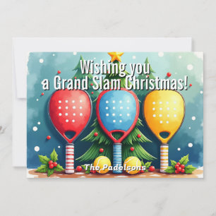 🎾🎄Benutzerdefinierter Text, Schneefall Smashmas Feiertagskarte