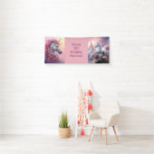 Benutzerdefinierter Text Schöne Einhörner Banner (Insitu)