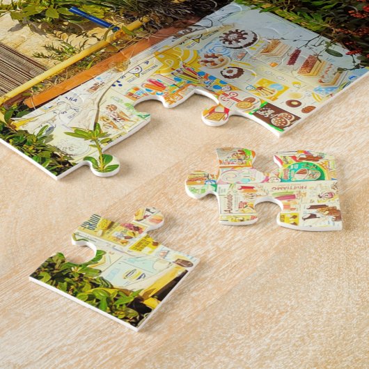 Benutzerdefinierter Text, schöne Sicht auf Alberob Puzzle (Seite)