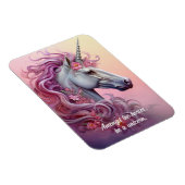 Benutzerdefinierter Text Schönes Einhorn Magnet (Rechte Seite)