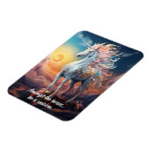 Benutzerdefinierter Text Schönes Einhorn Magnet (Linke Seite)