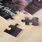 Benutzerdefinierter Text Schönes Einhorn Puzzle (Seite)