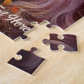 Benutzerdefinierter Text Schönes Einhorn Puzzle (Seite)