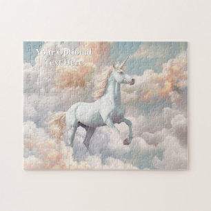 Benutzerdefinierter Text Schönes Einhorn Puzzle