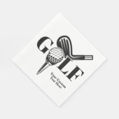 Benutzerdefinierter Text Serviette (Ecke)