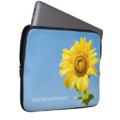 Benutzerdefinierter Text Sonnenblume Laptopschutzhülle (Vorne Rechts)