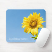 Benutzerdefinierter Text Sonnenblume Mousepad (Mit Mouse)