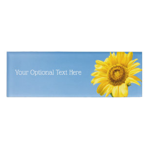 Benutzerdefinierter Text Sonnenblume Namenschild