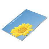 Benutzerdefinierter Text Sonnenblume Notizblock (angewinkelt)
