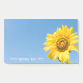 Benutzerdefinierter Text Sonnenblume Post-it Klebezettel (Vorderseite)