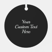 Benutzerdefinierter Text Spaghetti Ornament Aus Metall (Rückseite)