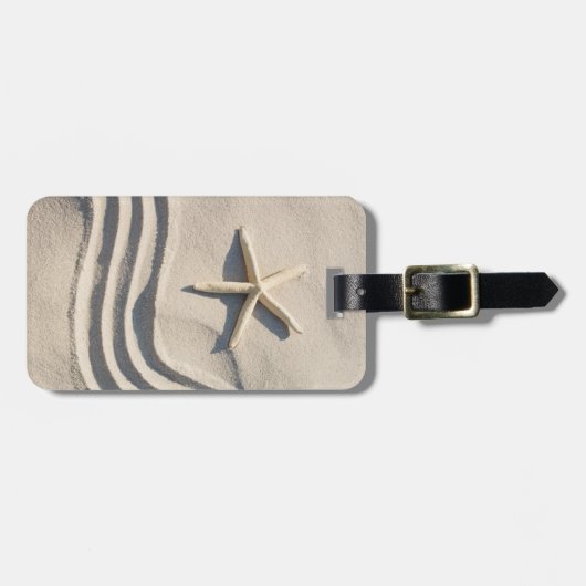 Benutzerdefinierter Text Starfish Gepäckanhänger (Vorderseite horizontal)